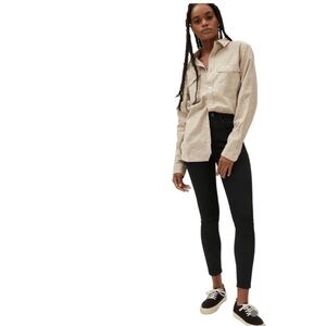 Everlane High Rise Black Denim Skinny Jeans Size 26 Regular